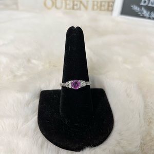 Bomb Party Purple Quartz Ring size 9